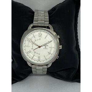 Fossil FTW1202 Women Stainless Steel Analog Silver Dial Hybrid Smartwatch JK26